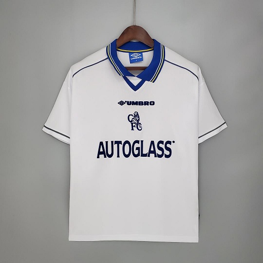 AAA Quality Chelsea 98/00 Away White Soccer Jersey
